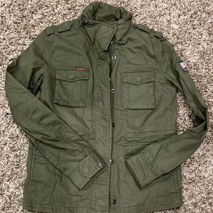 Superdry Military style olive green jacket